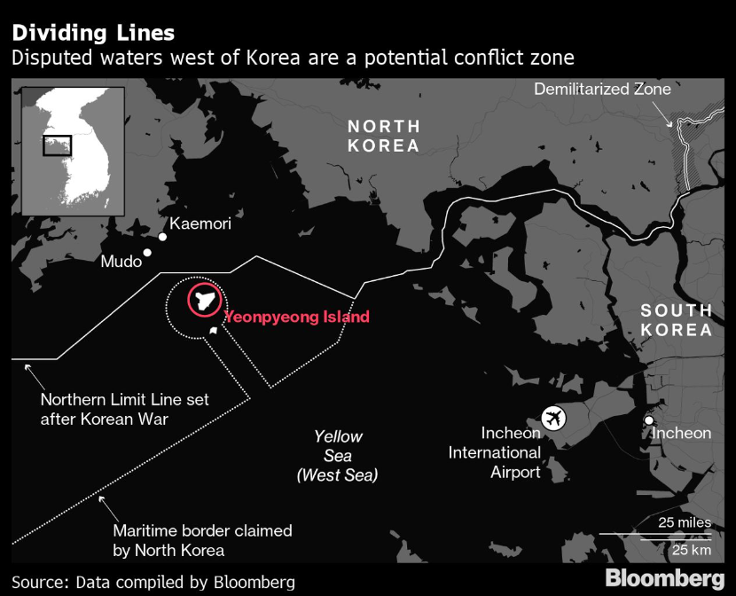Северная Корея устроила новую провокацию в Жёлтом море. Южнокорейский остров пришлось эвакуировать